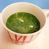 ネバネバ！(^^)モロヘイヤと豆腐の昆布茶スープ♪